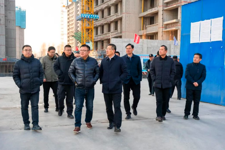山东高速工程建设集团一行到304永利集团唯一调研棚户区改造项目建设工作